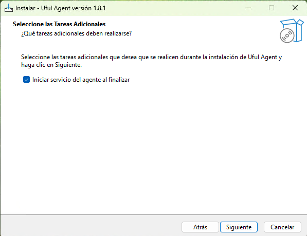 Tareas adicionales del asistente de instalación